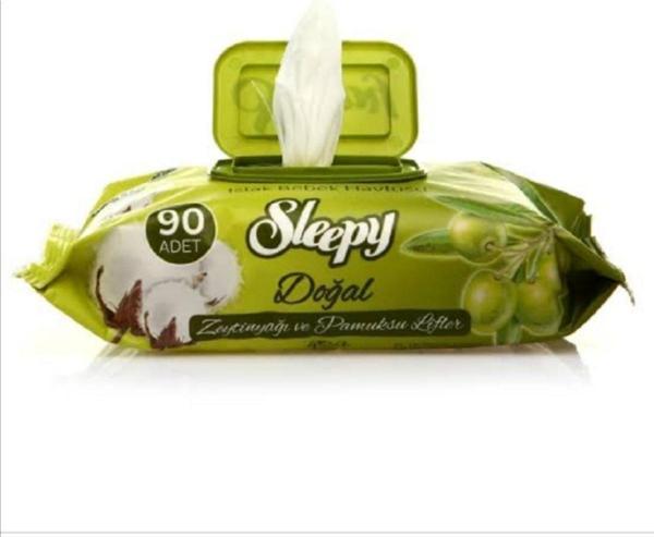 Sleepy Islak Havlu Zeytinyağlı 90 Yaprak *24 Paket - Image 1
