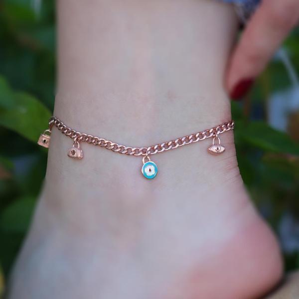 Rose Gold Kaplama Gümüş Dilek Halhalı - Image 1