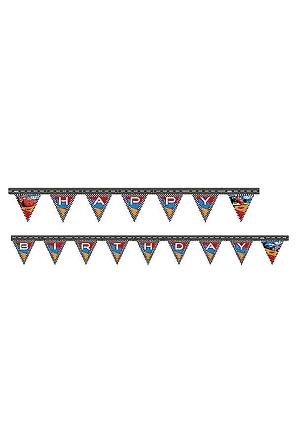 Alsepeteavm Cars Formula Happy Birthday Paper Letter Banner - Image 1