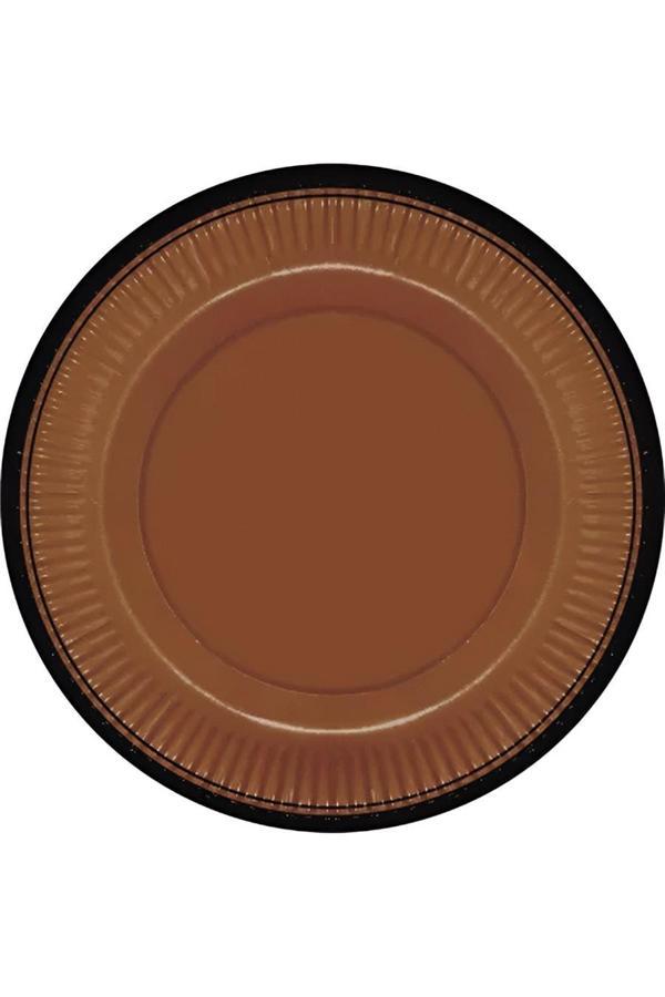 Alsepeteavm Retro Serisi Tarçın Karton Tabak 23cm - Image 1