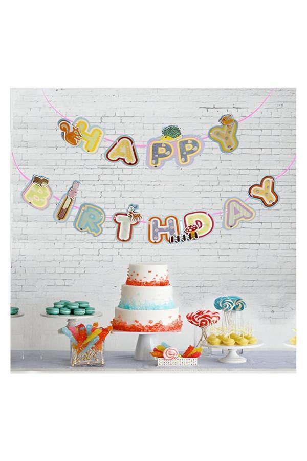 Alsepeteavm Happy Birthday Simli Harf Afiş - Image 1
