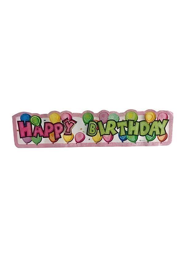 Alsepeteavm Happy Birthday Simli Afiş Süs - Image 1