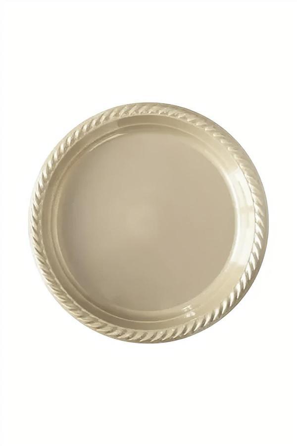 Alsepeteavm Vanilla Cream Plastic Plates - Image 1