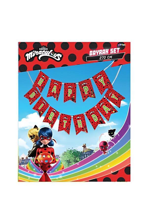 Alsepeteavm Miraculous Super Heroez Happy Birthday Harf Afiş - Image 1