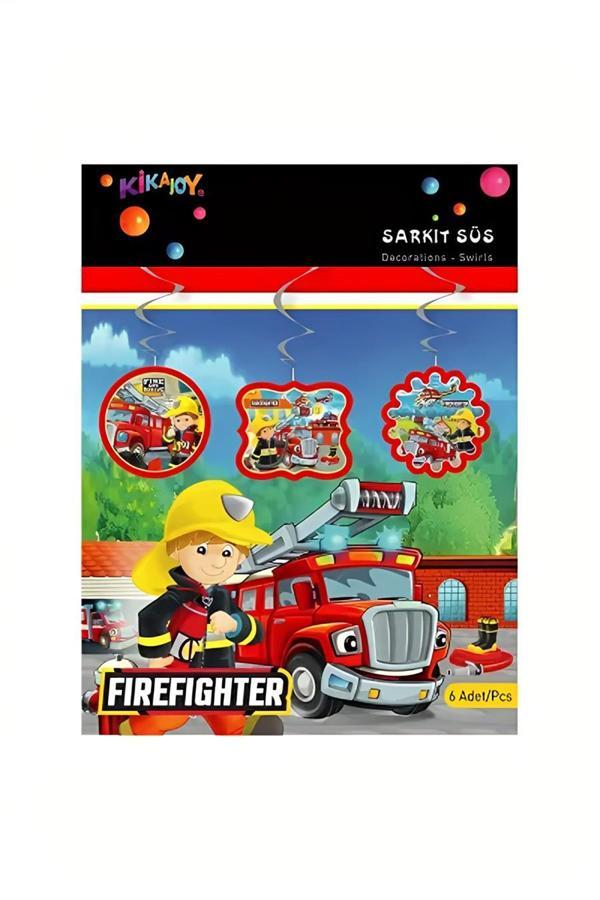 Alsepeteavm Firefighters Paper Swirl Decoration - Image 1
