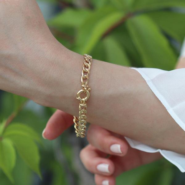 Gurmet Modeli Gold Kaplama Hallow Bileklik - Image 1