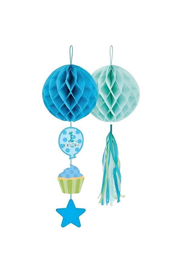 Alsepeteavm 1st Birthday Paper Honeycomb Balls Set - Image 1