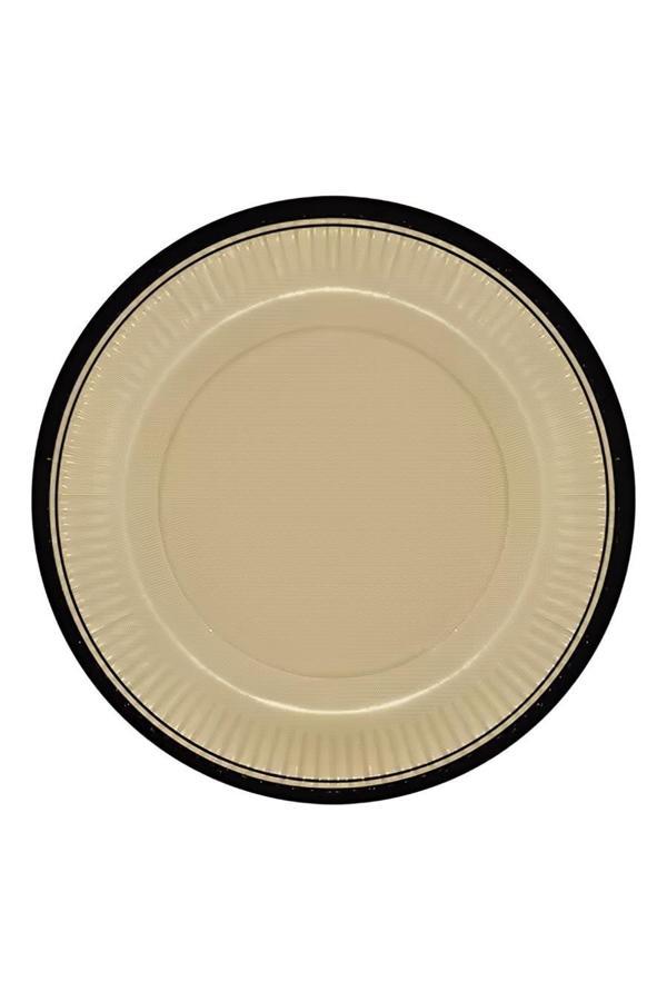 Alsepeteavm Retro Serisi Acıbadem Karton Tabak 23cm - Image 1