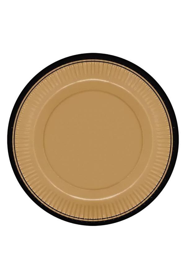 Alsepeteavm Retro Serisi Mum Işığı Karton Tabak 23cm - Image 1