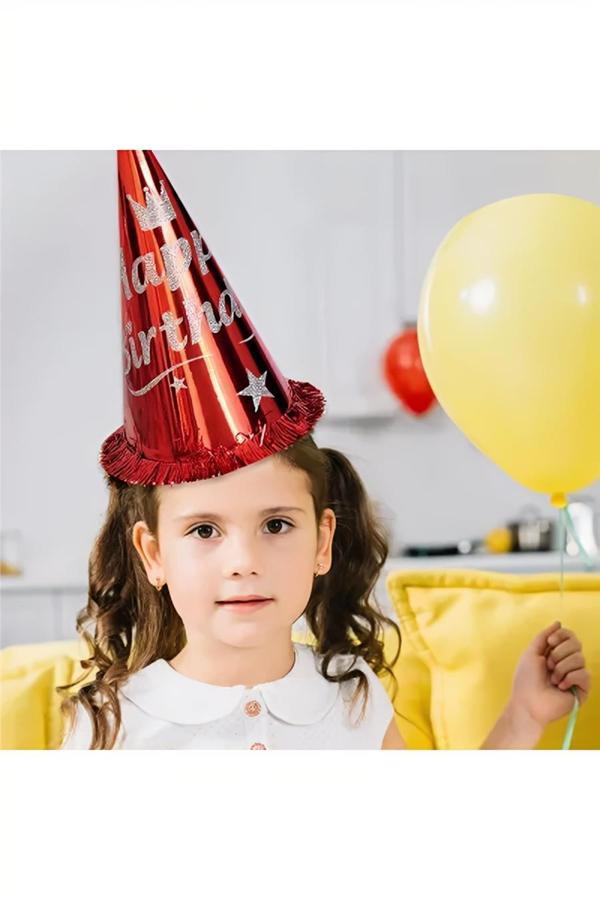 Alsepeteavm Simli Happy Birthday Şapka - Image 1