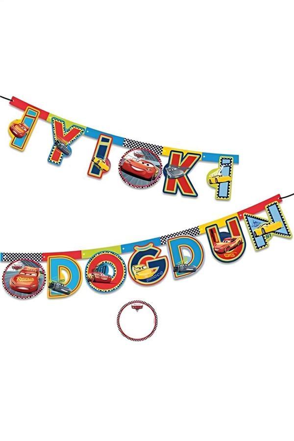 Alsepeteavm Cars 3 İyi Ki Doğdun Paper Letter Banner - Image 1