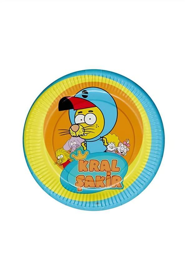 Alsepeteavm Kral Şakir Aksiyon Karton Tabak 23cm - Image 1