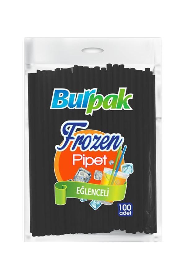 Alsepeteavm  Burpak Frozen Pipet Siyah 22cm 100lü - Image 1
