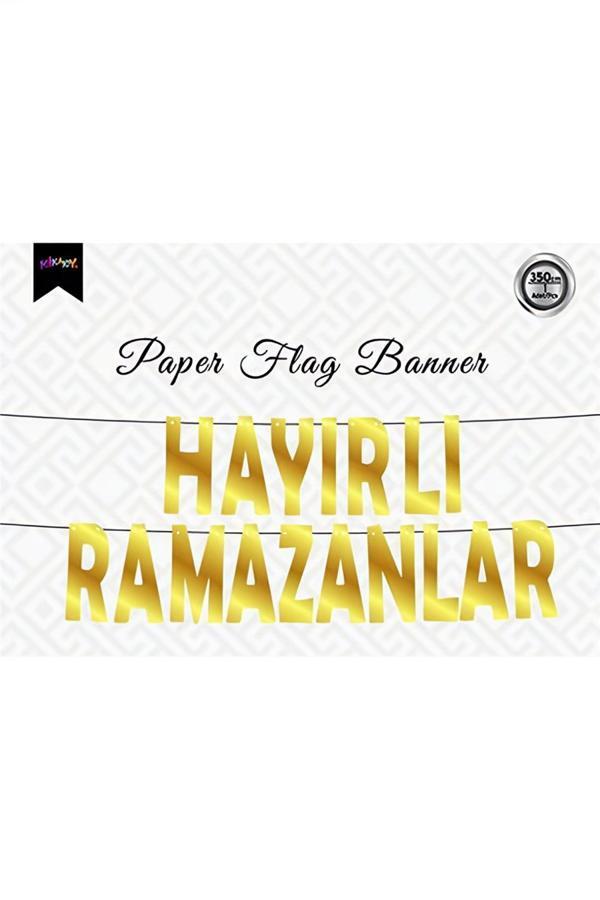 Alsepeteavm Hayırlı Ramazanlar Metalize Harf Banner - Image 1