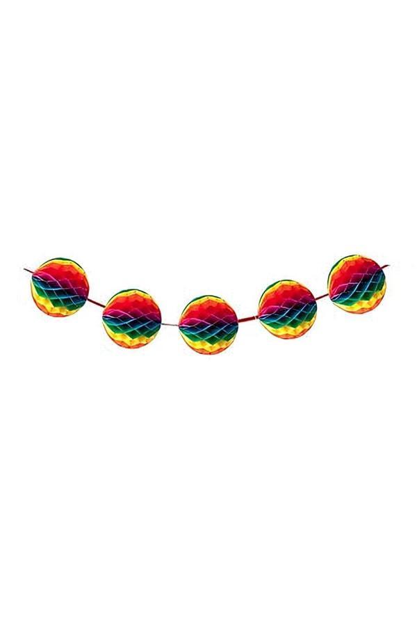 Alsepeteavm Colorful Honeycomb Ball Garland - Image 1