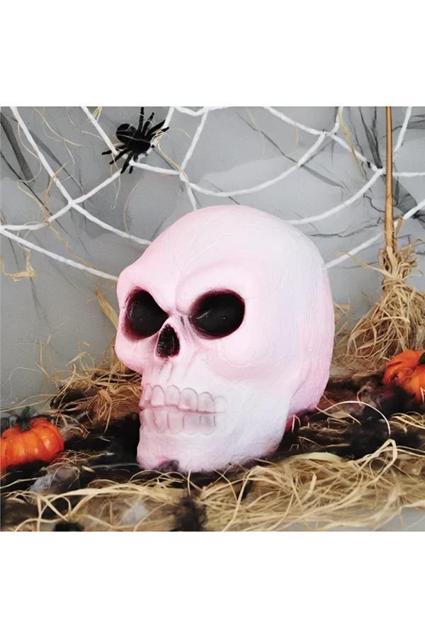 Alsepeteavm Halloween Işıklı Kuru Kafa Dekor - Image 1
