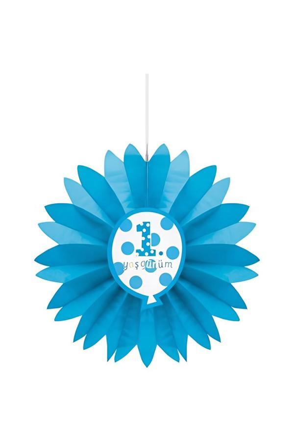 Alsepeteavm 1st Birthday Paper Fan 50 cm - Image 1
