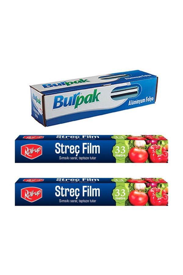Alsepeteavm  Roll-up Alüminyum Folyo Ve Streç Film 3 Parça Ekonomik Mutfak Seti 1 - Image 1