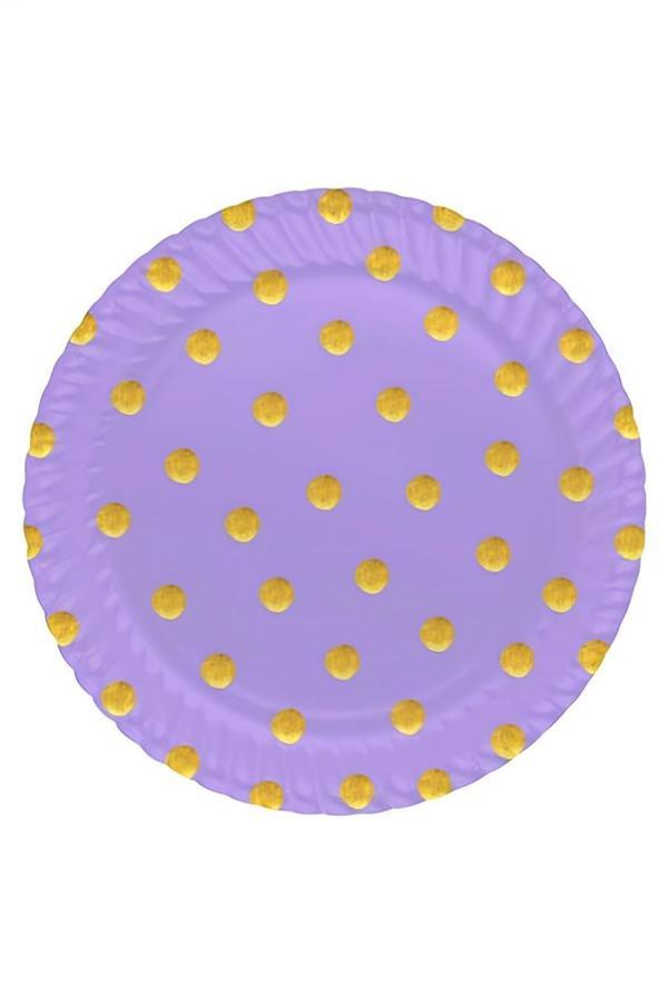 Alsepeteavm Pastel Düşler Lila Karton Tabak - Image 1