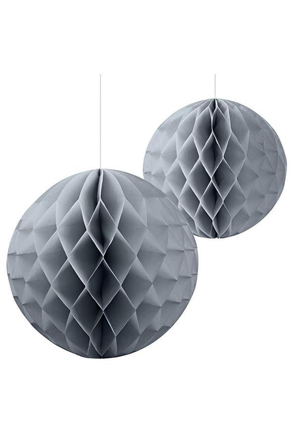 Alsepeteavm Silver Paper Honeycomb Balls - Image 1
