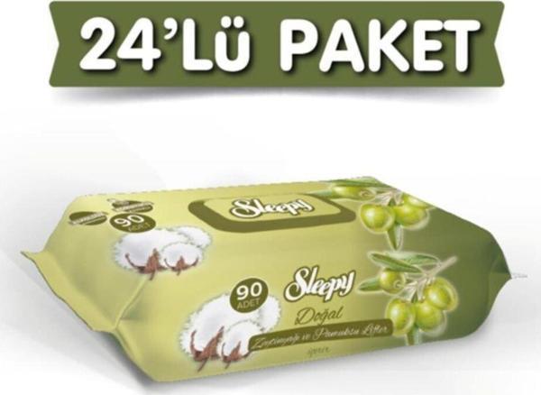 Sleepy Zeytinyağlı 90'lı Islak Mendil 90 X 24 Adet - Image 1