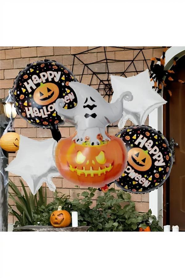 Alsepeteavm Halloween Foil Balloon Set - Ghost - Image 1