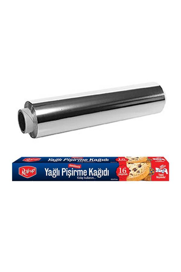 Alsepeteavm  Roll-up Alüminyum Folyo Ve Pişirme Kağıdı 2 Parça Ekonomik Mutfak Seti 8 - Image 1