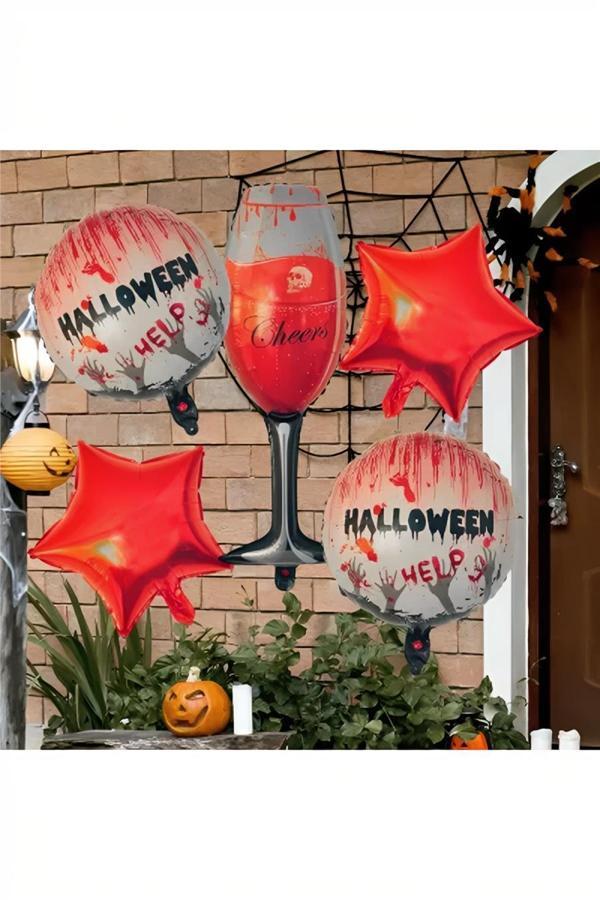 Alsepeteavm Halloween Folyo Balon Seti - Korkunç Kadeh - Image 1