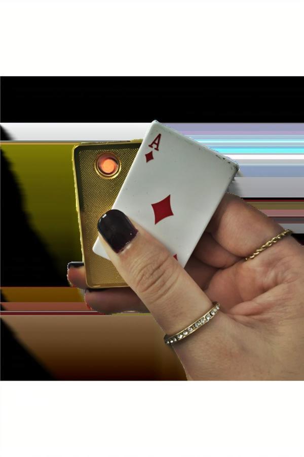 Alsepeteavm Kişiye Özel KARO AS MODEL USB ŞARJLI ÇAKMAK - Image 1