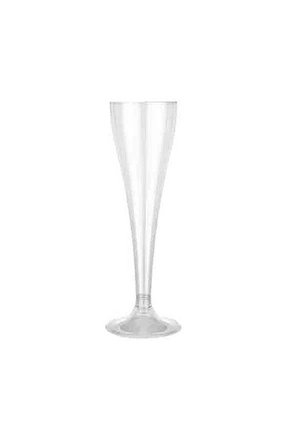 Alsepeteavm  Roll-up  Şeffaf Ayaklı Plastik Şampanya Kadehi 6lı - Image 1