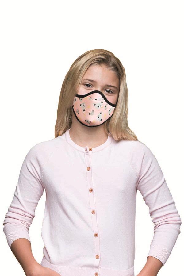 Alsepeteavm  Pembe Desenli Çocuk Maskesi 1 Adet - Image 1