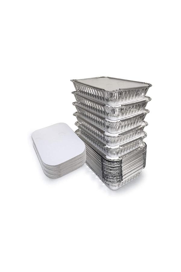 Alsepeteavm  Roll-up 250gr Dikdörtgen Alüminyum Kap Ve Kapak Seti 100 Adet - Image 1