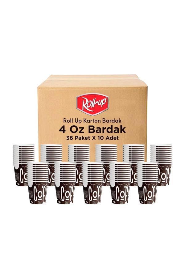 Alsepeteavm  Roll-up 4oz Türk Kahvesi Ve Espresso Karton Bardak 360 Adet (koli) - Image 1