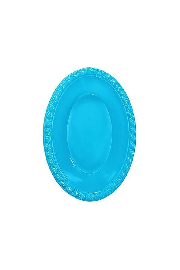 Alsepeteavm Turquoise Plastic Oval Bowl - Image 1