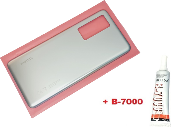 Xiaomi Mi 12T PRO Arka Pil Batarya Kapağı (Orijinal CAM B-7000) GRİ - Image 1