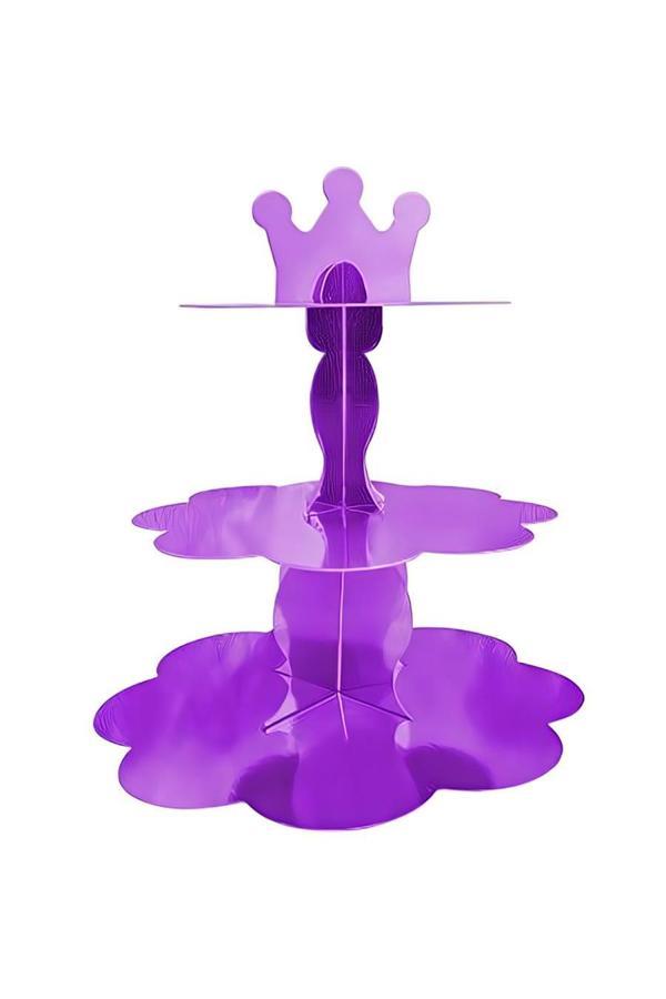Alsepeteavm Metallic Purple Cupcake Stand - Image 1