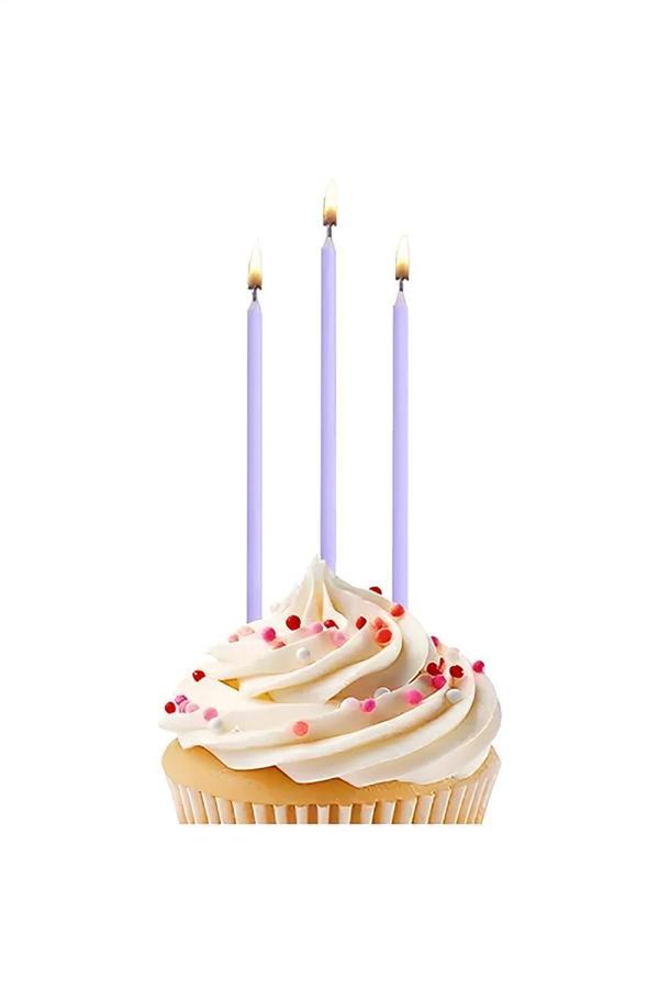 Alsepeteavm Macaron Birthday Candles - Purple - Image 1