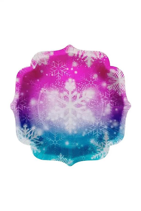 Alsepeteavm Snowflakes Paper Plates - Image 1