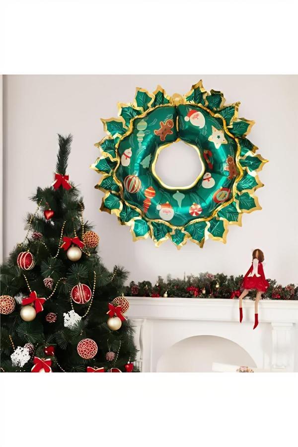 Alsepeteavm Christmas Wreath Decorative Balloon - Image 1