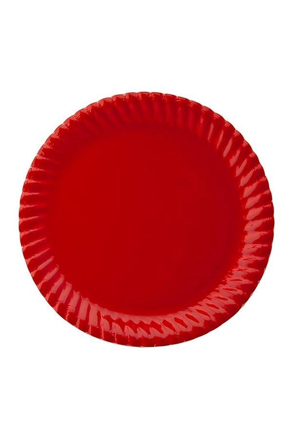 Alsepeteavm Kırmızı Karton Tabak 23cm - Image 1