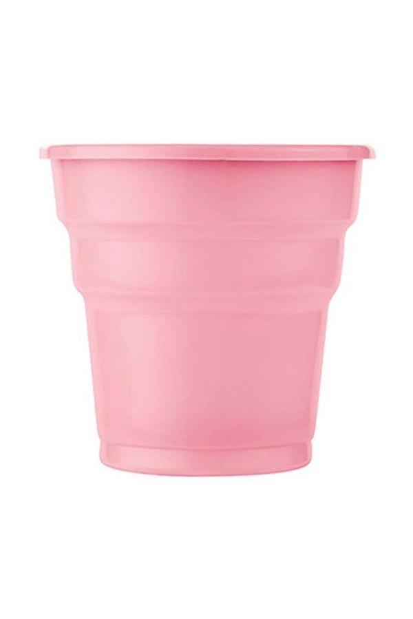 Alsepeteavm  Roll-up Plastik Meşrubat Bardağı Pembe 180cc-7oz 25li - Image 1