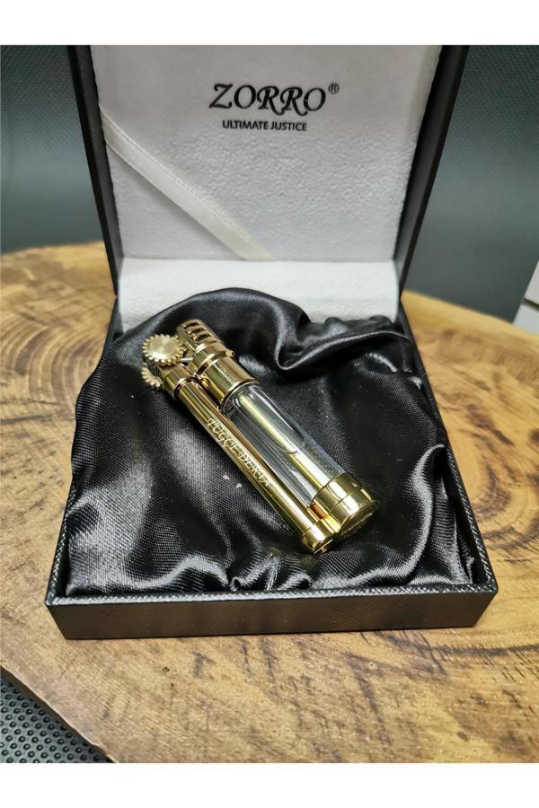 Alsepeteavm Kişiye Özel Gold Renk Benzinli Pirinç Gövde Çakmak ZR0096005 - Image 1