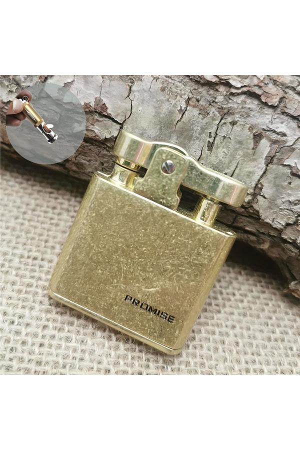 Alsepeteavm Eskitme Gold Taşlı Benzinli Ağa Çakmak - Image 1