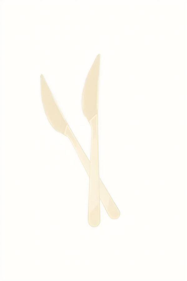 Alsepeteavm Krem Plastik Bıçak - Image 1