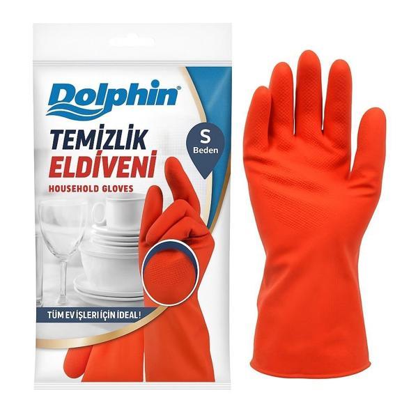 Alsepeteavm  Dolphin Temizlik Eldiveni Kırmızı S 1 Çift - Image 1