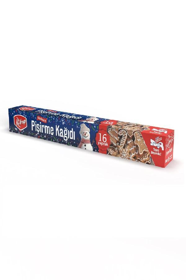 Alsepeteavm  Roll-up Kış Temalı Kesilmiş Pişirme Kağıdı 37cm X 42cm 16 Yaprak - Image 1