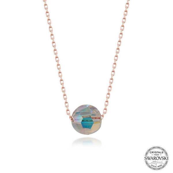 Alsepeteavm Swarovski Crystal Taşlı Parlak Top Gümüş Kadın Kolye - Image 1
