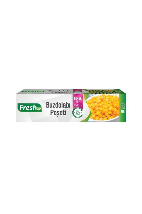 Alsepeteavm  Fresh-up Büyük Boy Buzdolabı Poşeti 30x45cm 15'li - Image 1