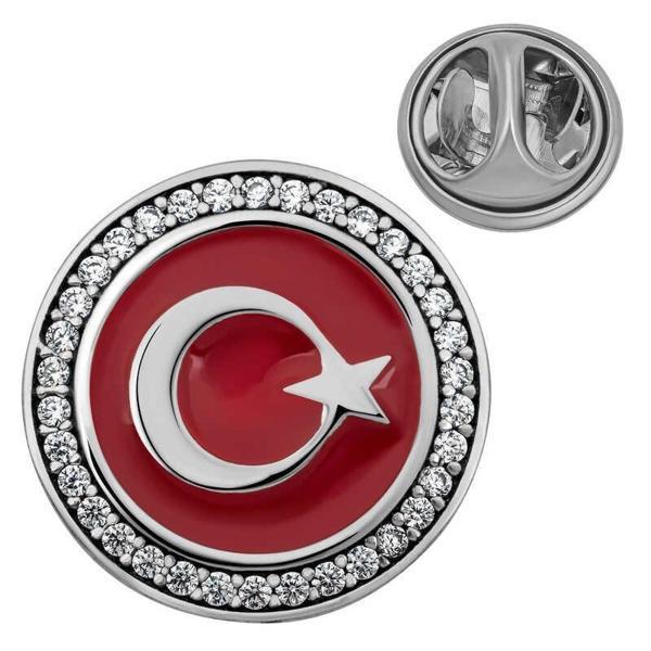 Alsepeteavm Gümüş Ay Yıldız Rozet - Image 1