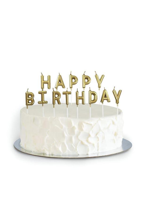 Alsepeteavm Metalik Altın Happy Birthday Set Mum - Image 1
